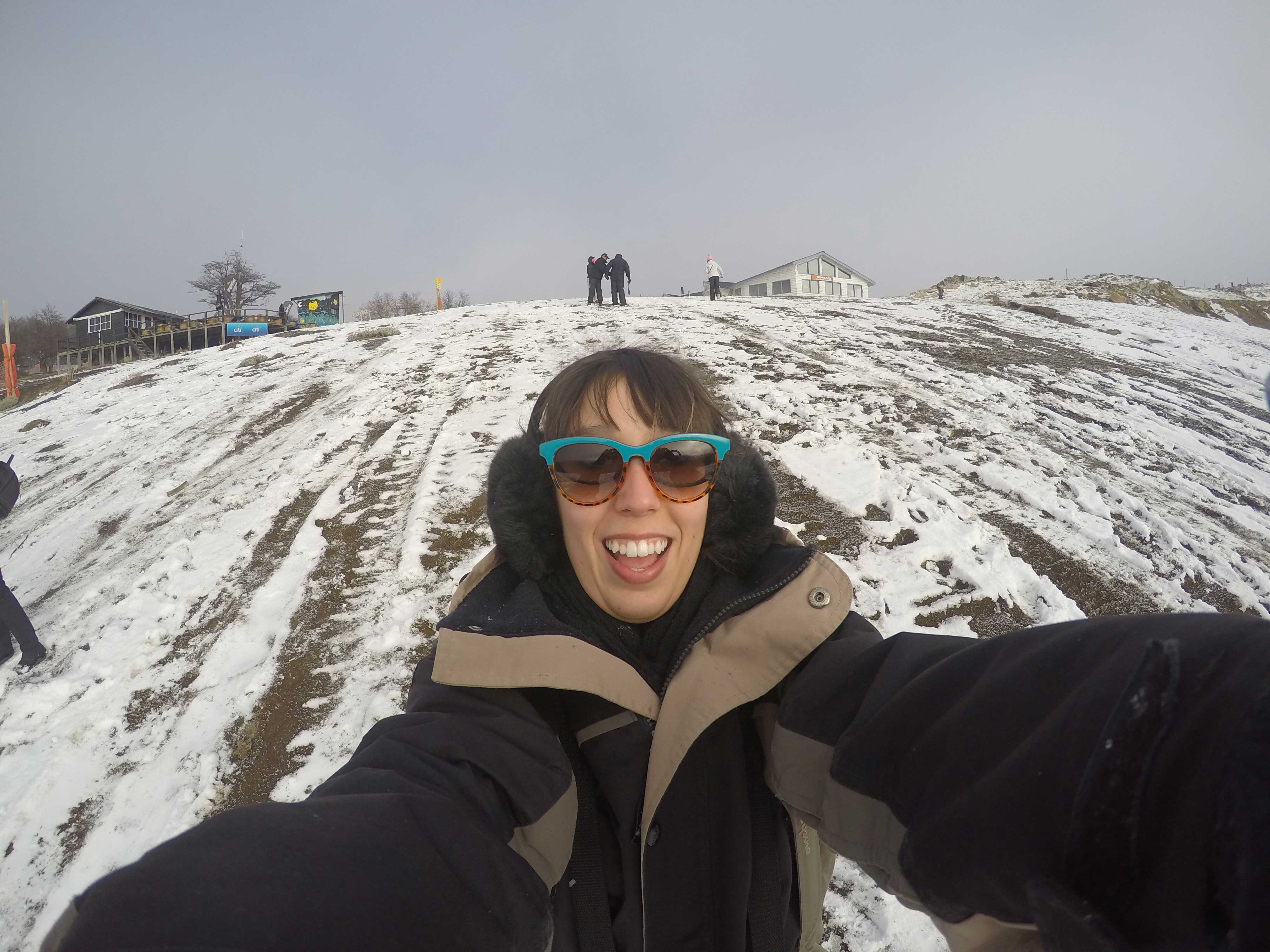 Cerro Bayo onde andei de skibunda, já com bastante neve