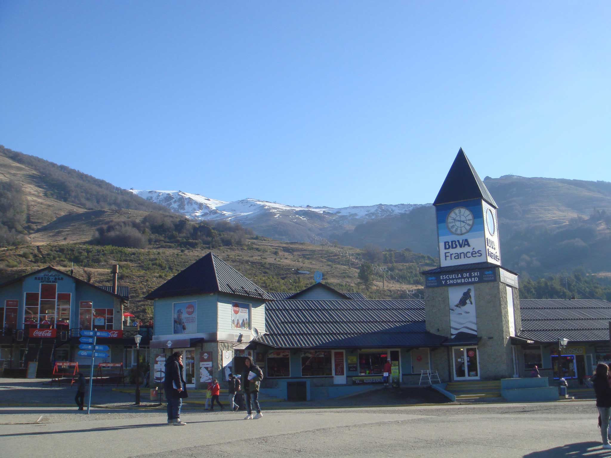 Entrada do Cerro Catedral, estação de sli e snowboard