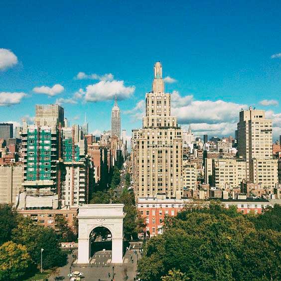 Washington Square Park/ Crédito foto: https://br.pinterest.com/pin/49469295879722272/