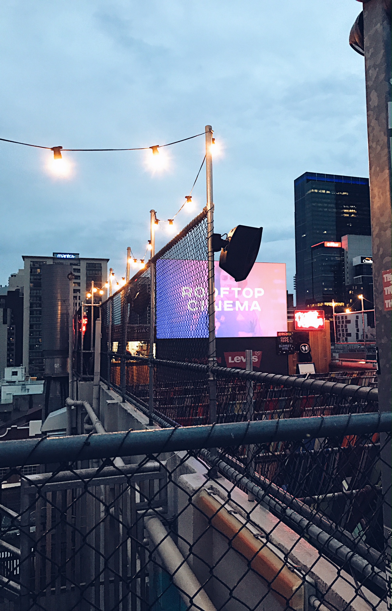 Rooftop cinema