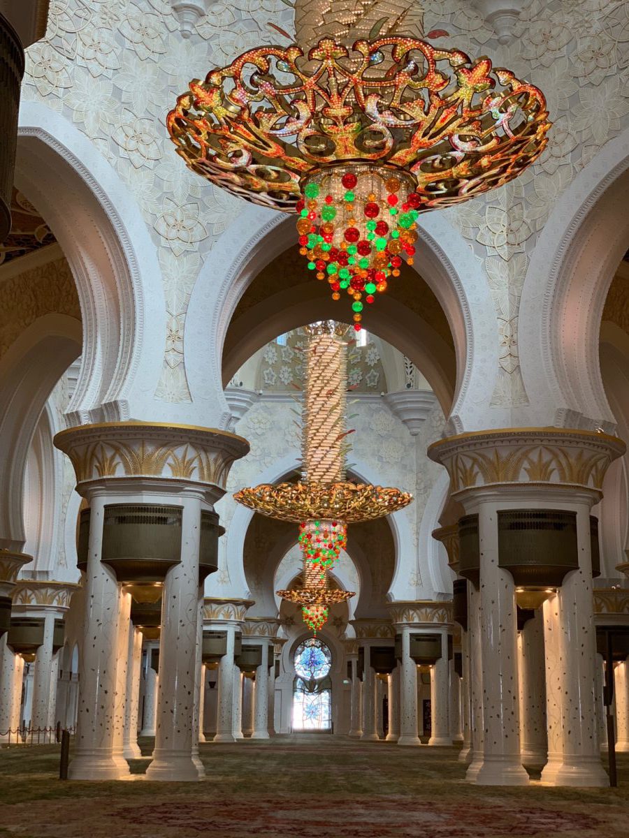 Maior tapete do mundo Mesquita abu dhabi